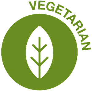 Vegetarisches Symbol mit Blatt